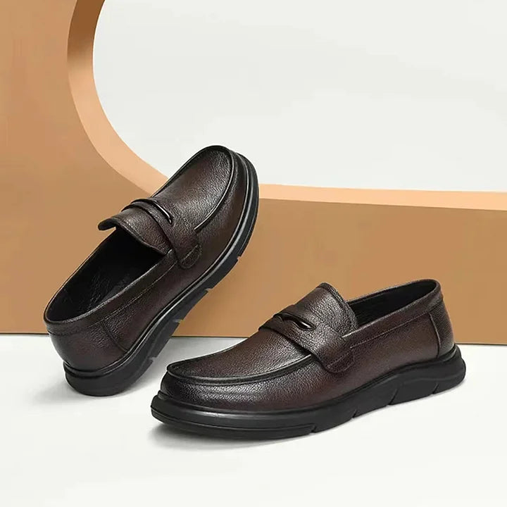 Mocassins Souples en Cuir à Semelle Souple et Sessus Souple