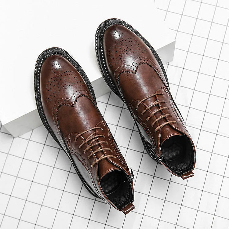 Bottes d'Exception en Cuir - Élégance, Lux et Confort