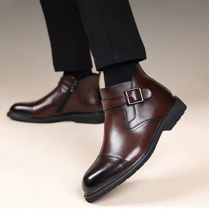 Bottes Habillées Chaudes en Cuir Pour Homme - Lux et Confort