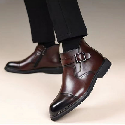 Bottes Habillées Chaudes en Cuir Pour Homme - Lux et Confort
