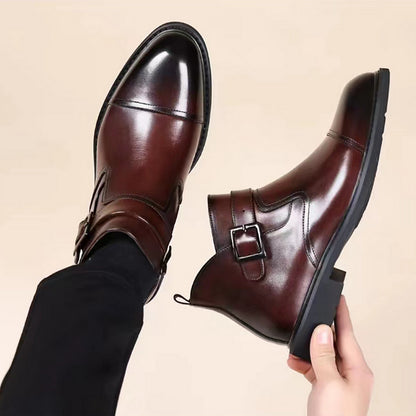 Bottes Habillées Chaudes en Cuir Pour Homme - Lux et Confort