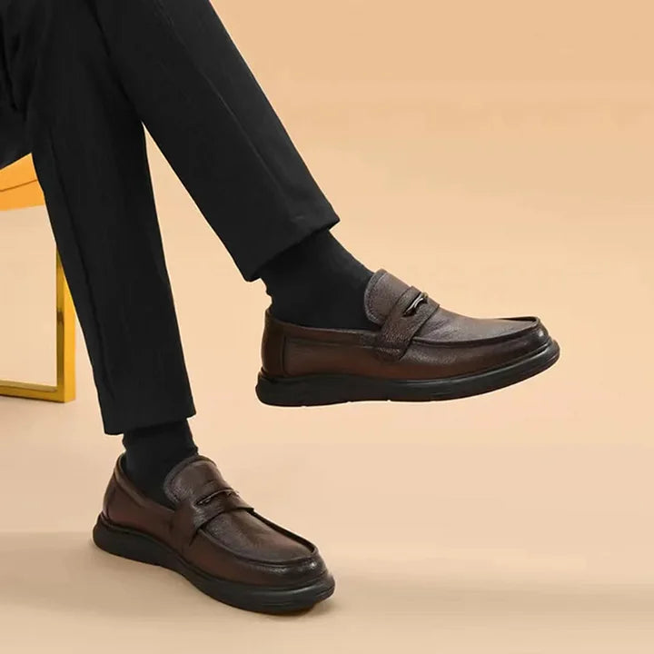 Mocassins Souples en Cuir à Semelle Souple et Sessus Souple