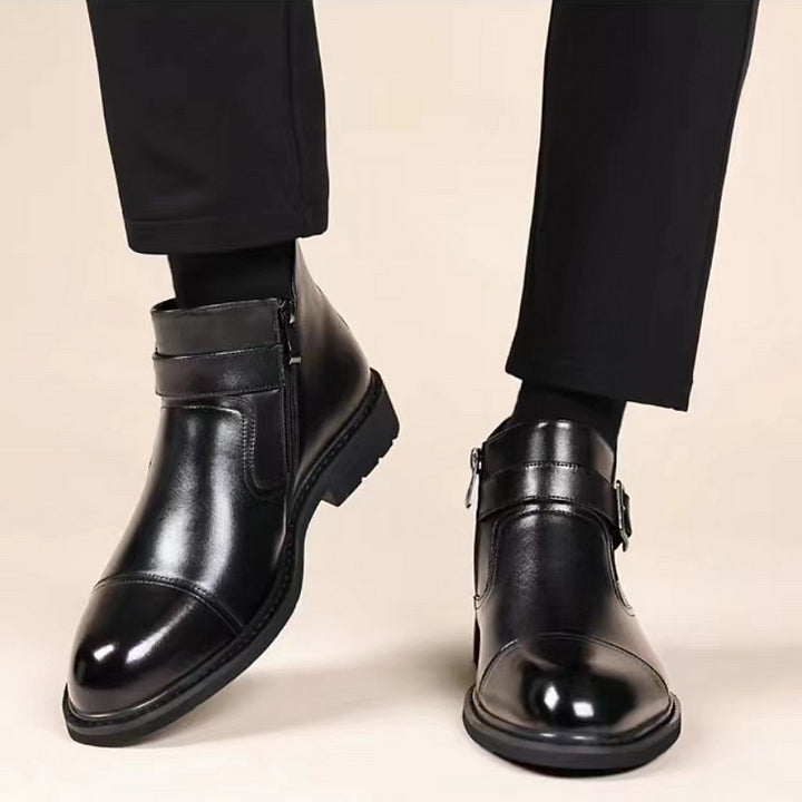 Bottes Habillées Chaudes en Cuir Pour Homme - Lux et Confort