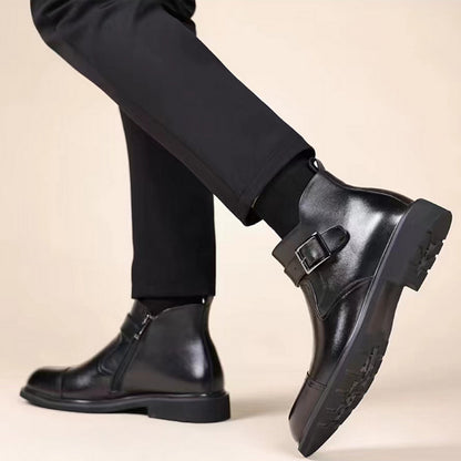 Bottes Habillées Chaudes en Cuir Pour Homme - Lux et Confort