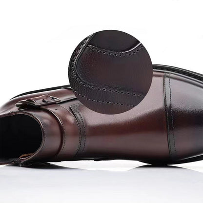 Bottes Habillées Chaudes en Cuir Pour Homme - Lux et Confort