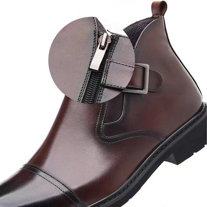 Bottes Habillées Chaudes en Cuir Pour Homme - Lux et Confort