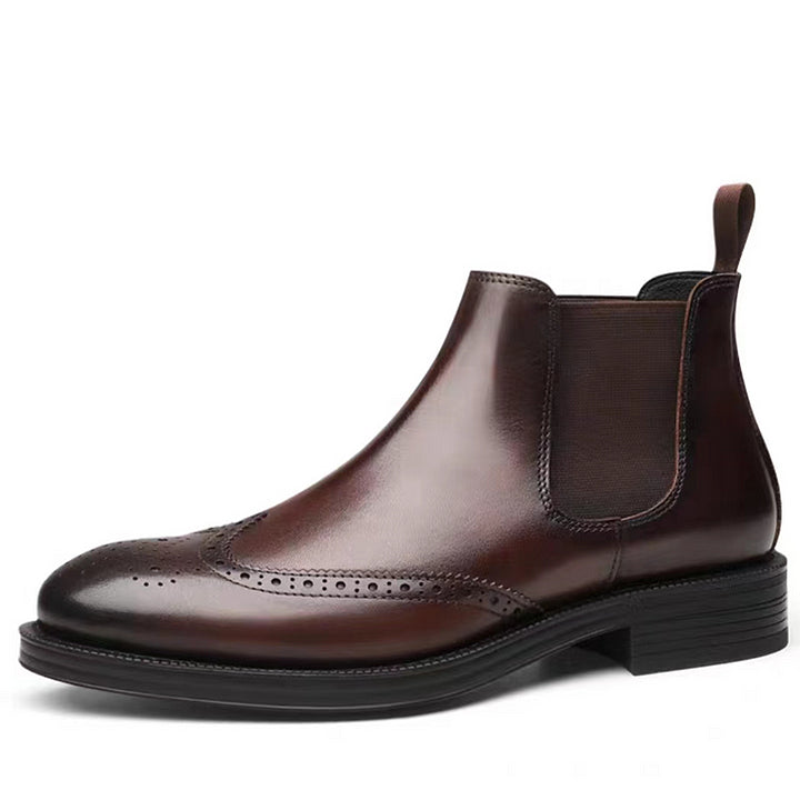 Bottes Sculptées en Cuir - Élégance, Lux et Confort