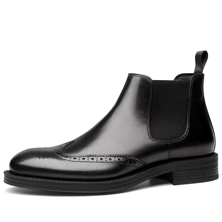 Bottes Sculptées en Cuir - Élégance, Lux et Confort