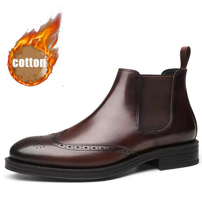 Bottes Sculptées en Cuir - Élégance, Lux et Confort