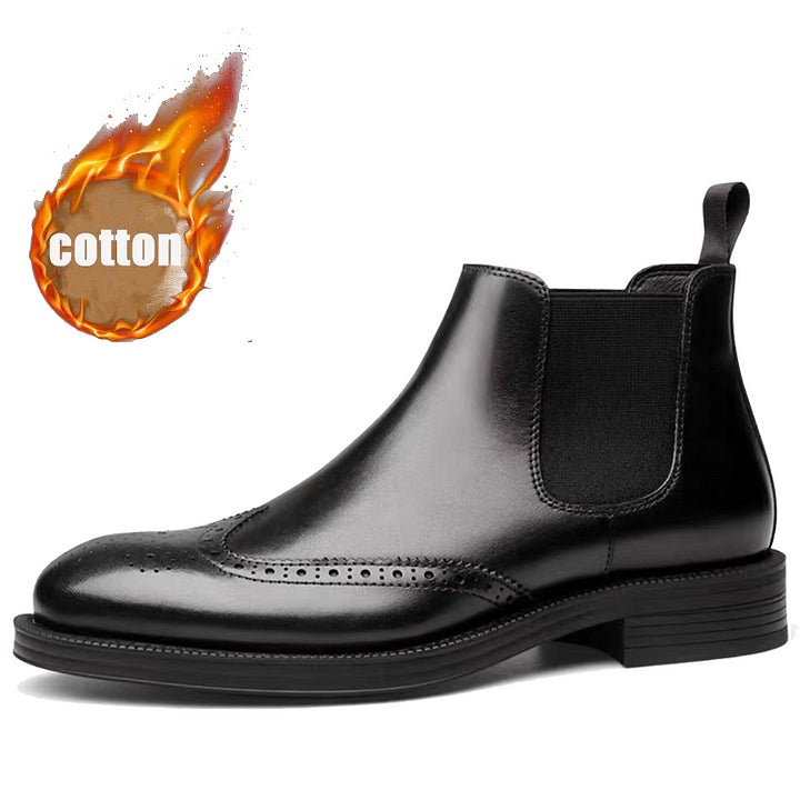 Bottes Sculptées en Cuir - Élégance, Lux et Confort