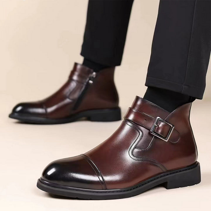 Bottes Habillées Chaudes en Cuir Pour Homme - Lux et Confort