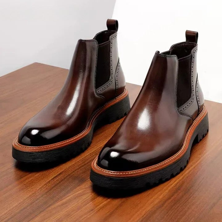 Bottines Chelsea en Cuir – Classe Intemporelle